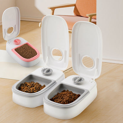 2-in-1 gravity pet dispenser disassembled for easy cleaning