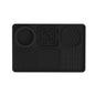 Black rectangle PawPace slow feeder mat – 30×20cm non-slip suction base
