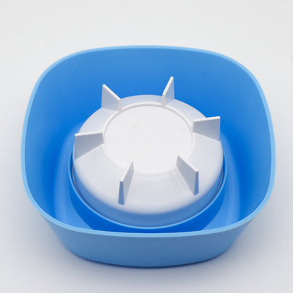 Blue slow-feeding non-slip lick bowl for dogs and cats