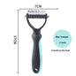 Double-sided stainless steel pet grooming comb – all coat types