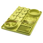 Leek green LickLux Pro slow feeder mat – fresh sage green silicone lick mat