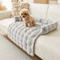Light gray CloudNest thermal pet mat – soft airy plush mat for pets
