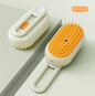 Milk coffee electric steam pet grooming brush – USB rechargeable