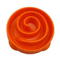 Orange PacePaw slow feeder pet bowl for dogs — large size front view food-safe plastic slow feeder

