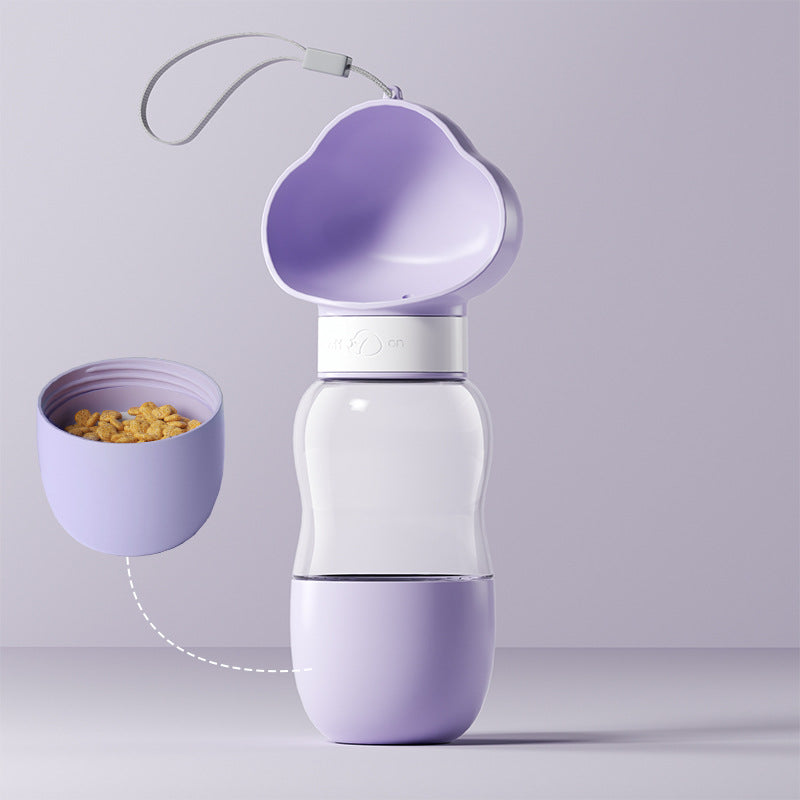 PawGo dog travel bottle all three colours – purple, white, and yellow portable pet bottles
