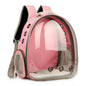 Pink space capsule pet bubble backpack – 360° panoramic bubble window