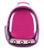 Purple space capsule pet bubble backpack for cats and rabbits
