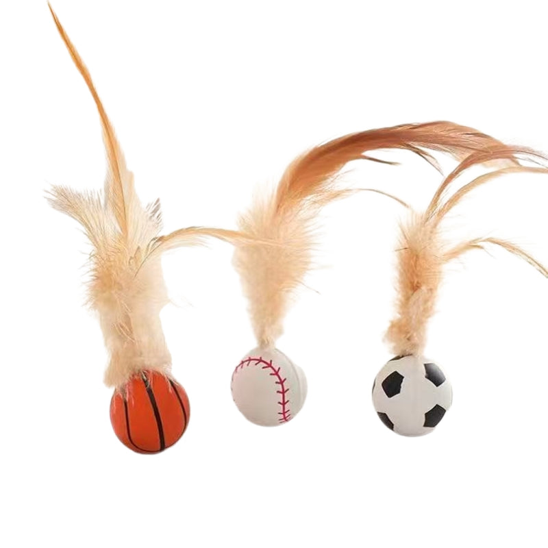 PurrPlay Bouncy Ball Set – best interactive cat toy for mental stimulation