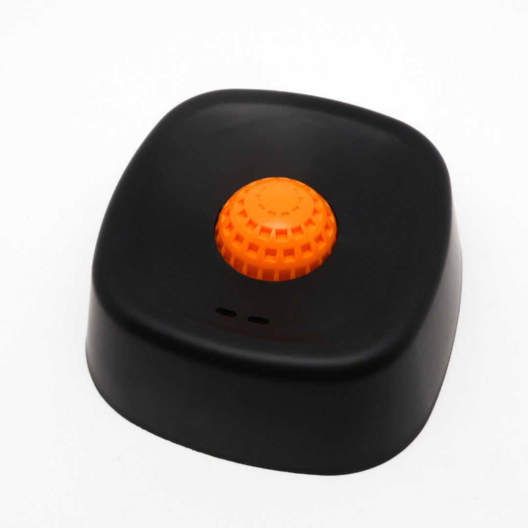 Raised spherical texture on slow-feed lick bowl reducing bloating in dogs