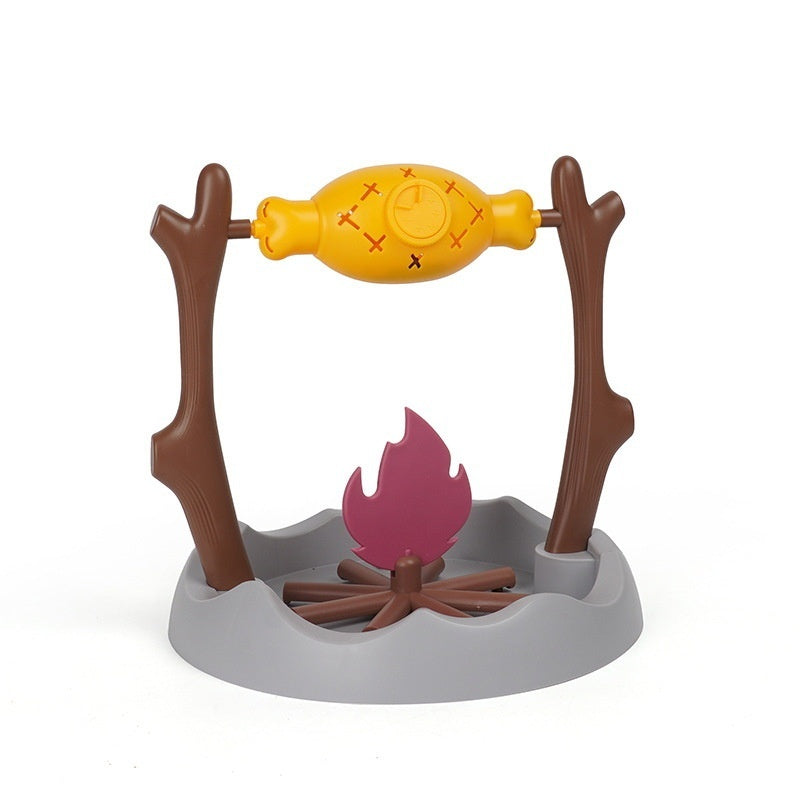 TumbleFeast pet feeder toy showing treat chamber opening — ABS PP TPR tumbling leakage food feeder for pets

